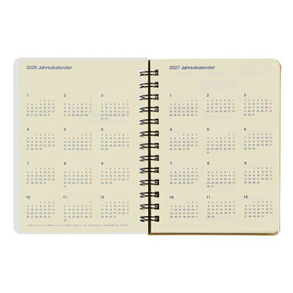 Rollbahn 2025-2026 Spiral Pocket Monaural Monthly Planner by Delfonics