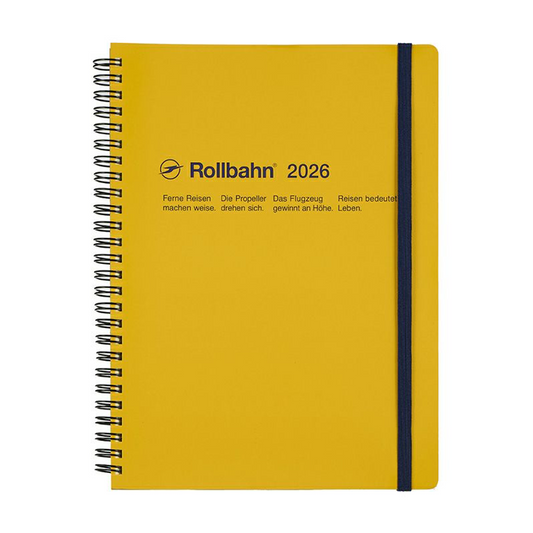 Rollbahn 2025-2026 Spiral XL Monthly Planner by Delfonics