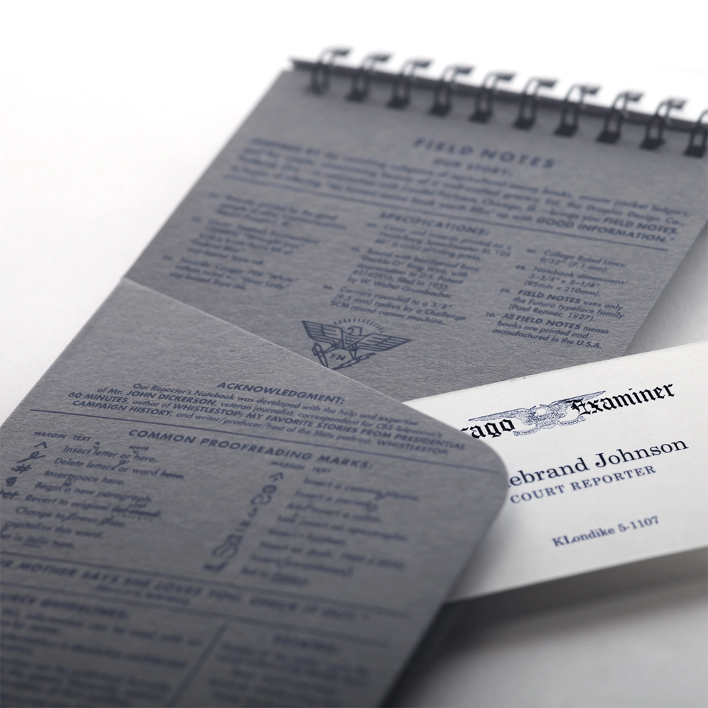 Front Page Reporter's Notebook 2-Pack by Field Notes
