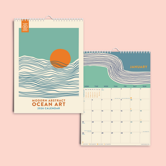 2026 Tidal Waves A4 Calendar by Good Tuesday