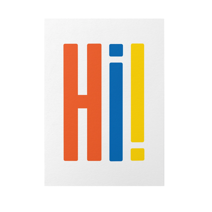 Hi Graphics Hi Card by Graphic Factory – Little Otsu