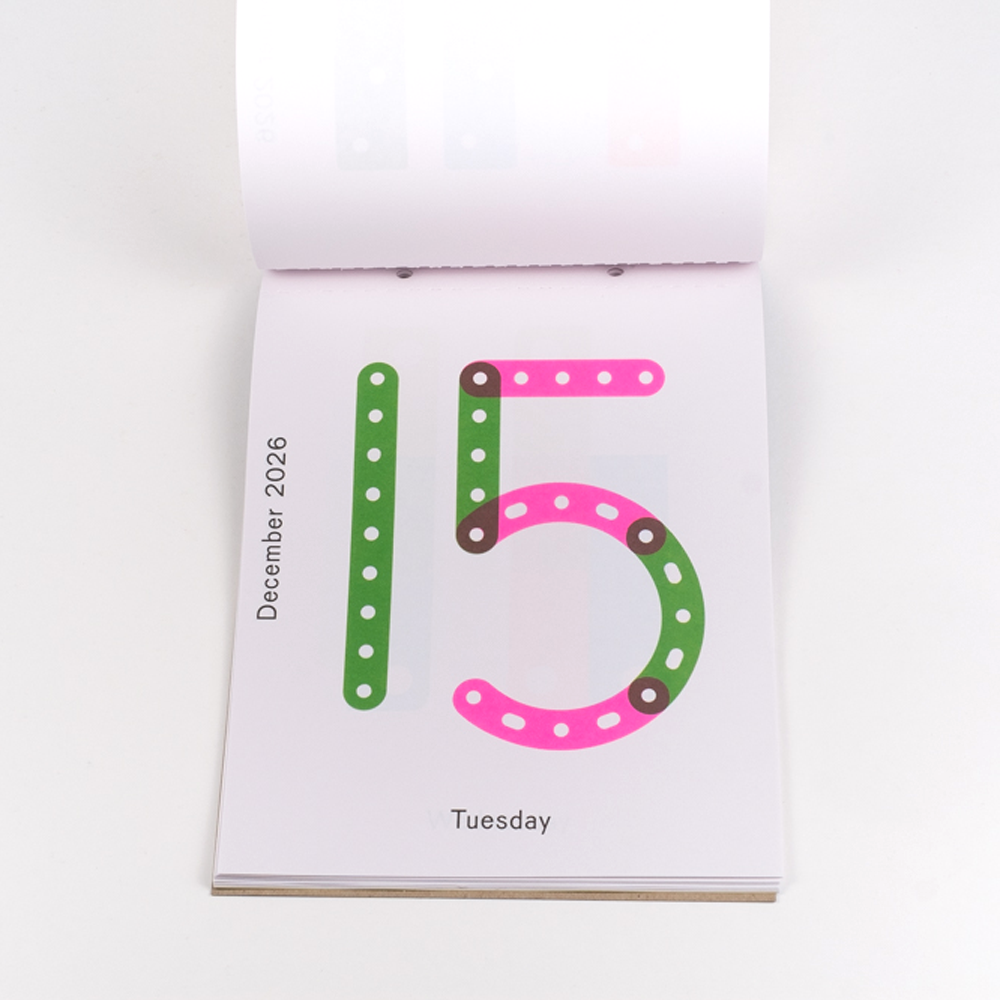 2026 Daily Calendar by Karel Martens