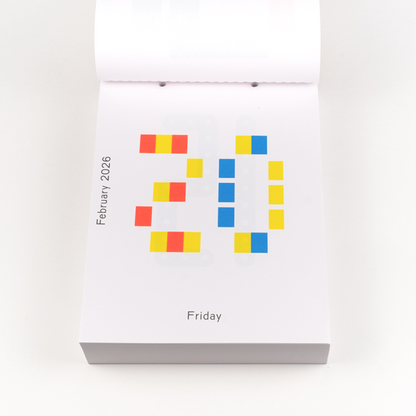 2026 Daily Calendar by Karel Martens
