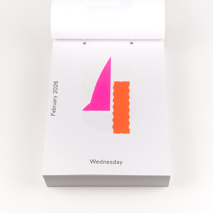 2026 Daily Calendar by Karel Martens