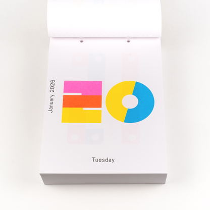 2026 Daily Calendar by Karel Martens