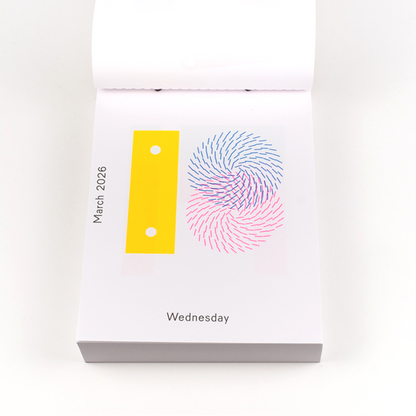 2026 Daily Calendar by Karel Martens