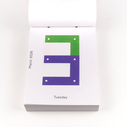 2026 Daily Calendar by Karel Martens