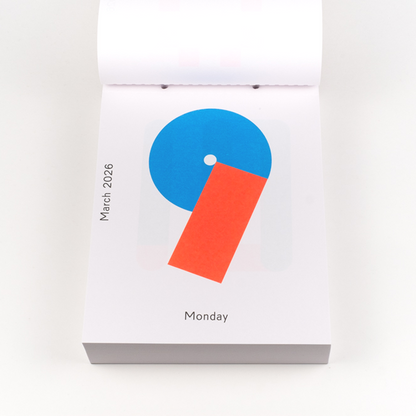 2026 Daily Calendar by Karel Martens