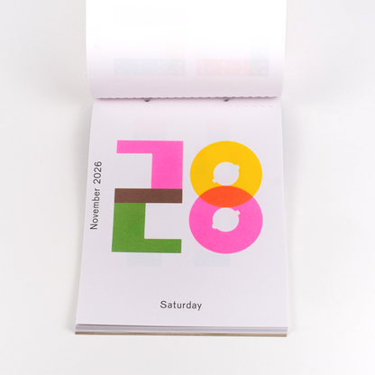 2026 Daily Calendar by Karel Martens