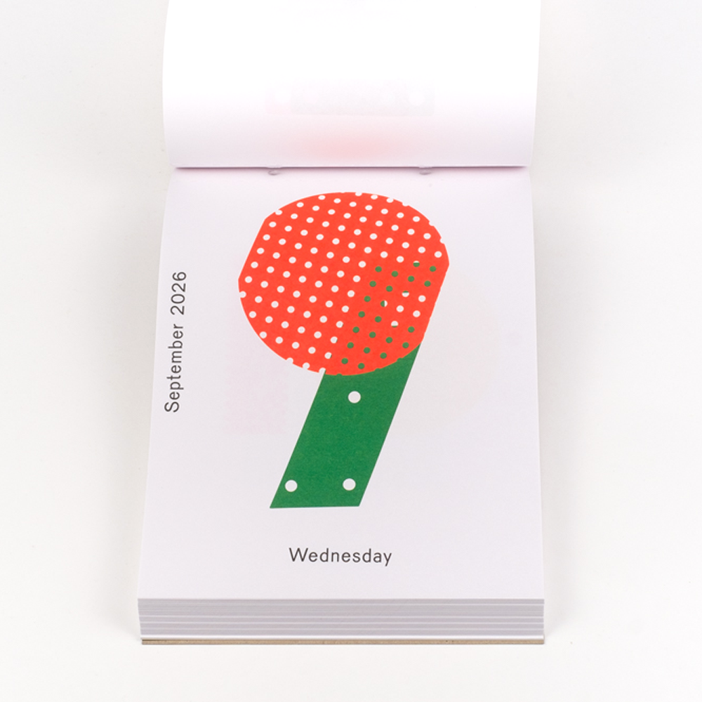 2026 Daily Calendar by Karel Martens