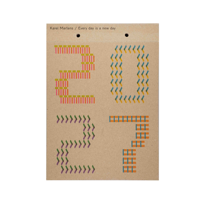 2027 Daily Calendar by Karel Martens