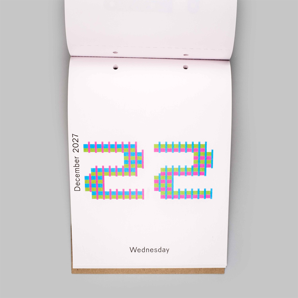 2027 Daily Calendar by Karel Martens