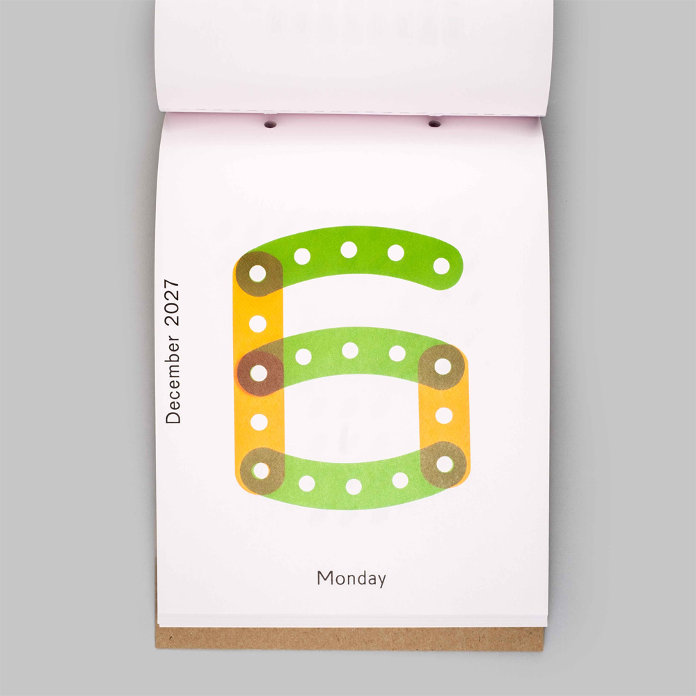 2027 Daily Calendar by Karel Martens