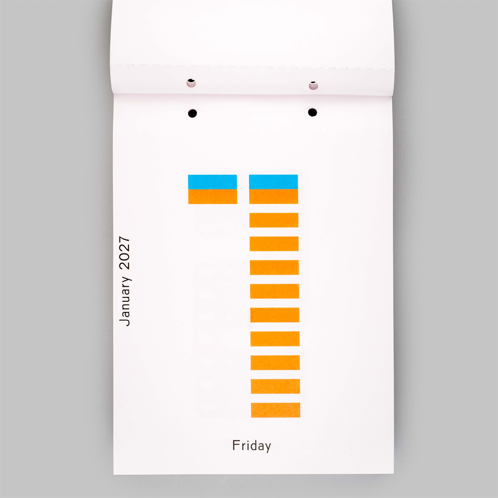 2027 Daily Calendar by Karel Martens