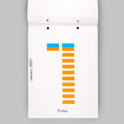 2027 Daily Calendar by Karel Martens