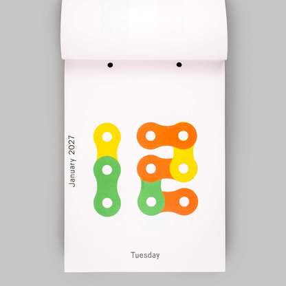 2027 Daily Calendar by Karel Martens