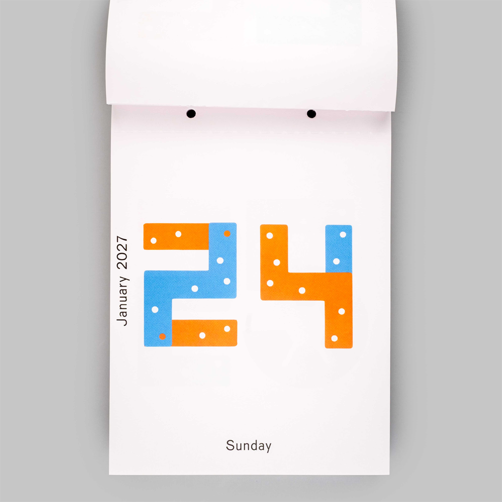2027 Daily Calendar by Karel Martens