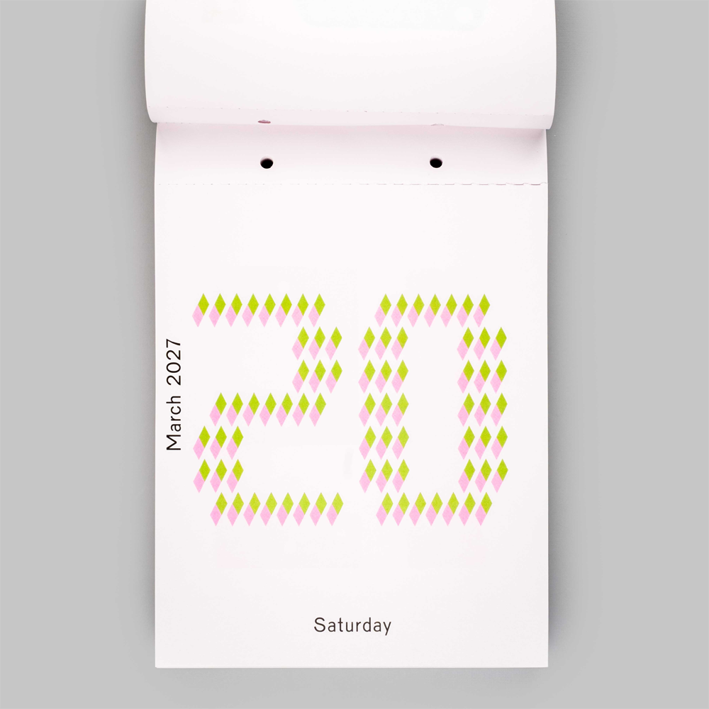 2027 Daily Calendar by Karel Martens