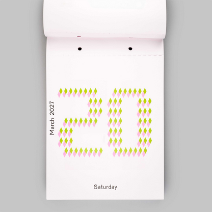 2027 Daily Calendar by Karel Martens
