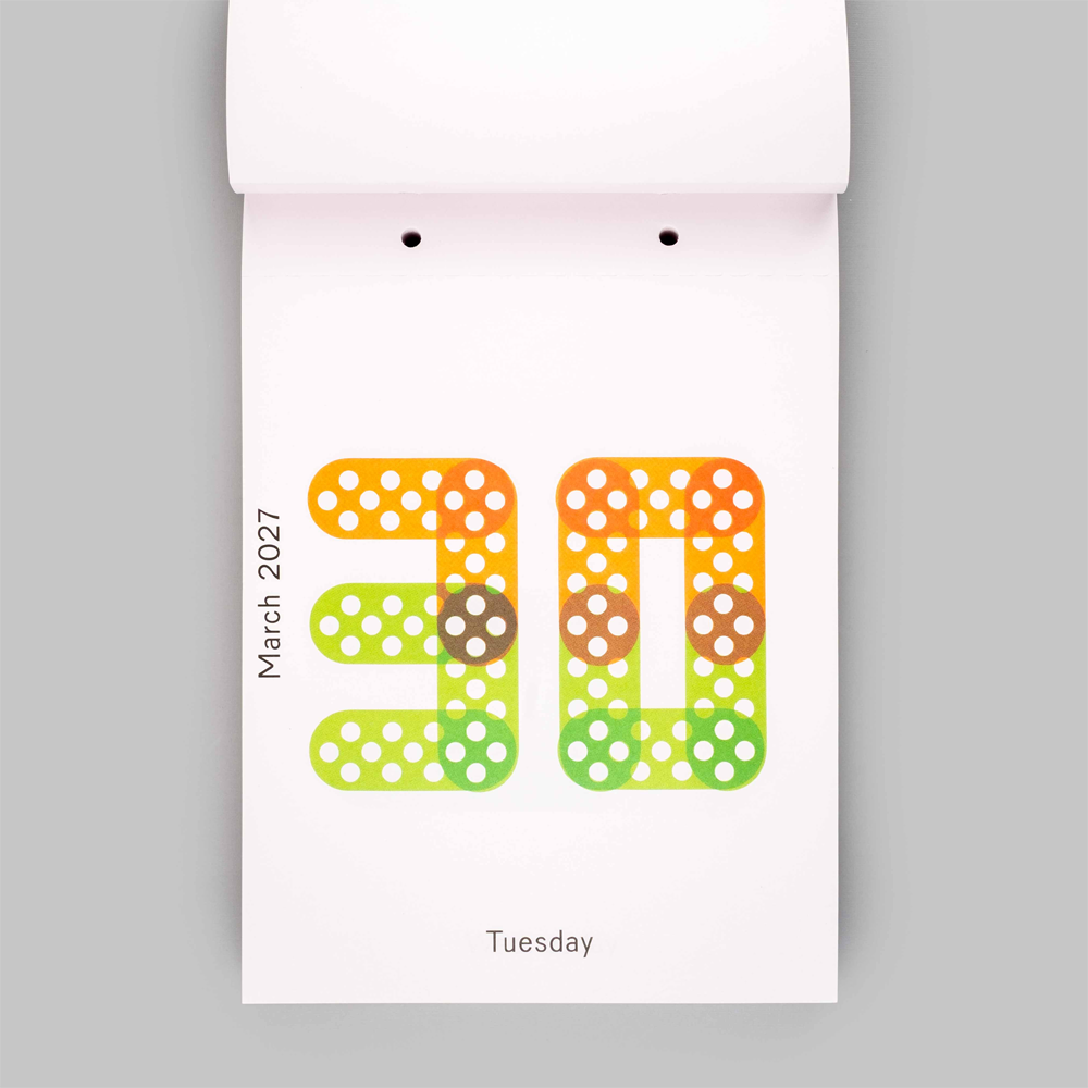 2027 Daily Calendar by Karel Martens