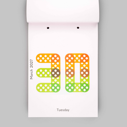 2027 Daily Calendar by Karel Martens