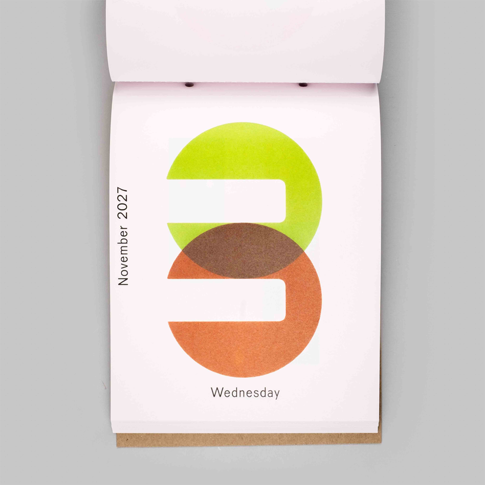 2027 Daily Calendar by Karel Martens