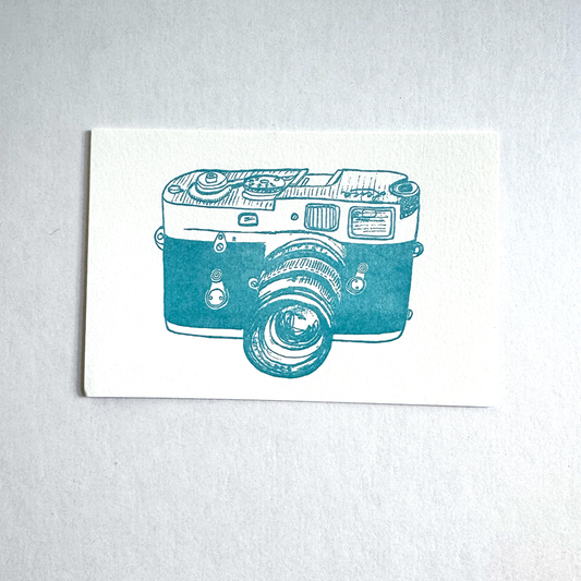 Leica Letterpress Postcard by Bittersugar