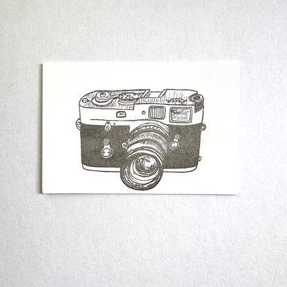 Leica Letterpress Postcard by Bittersugar
