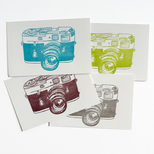 Leica Letterpress Postcard by Bittersugar