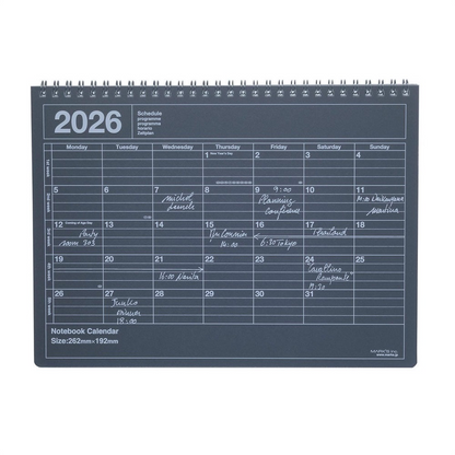 2026 Notebook Calendar M Monthly Planner by Mark's