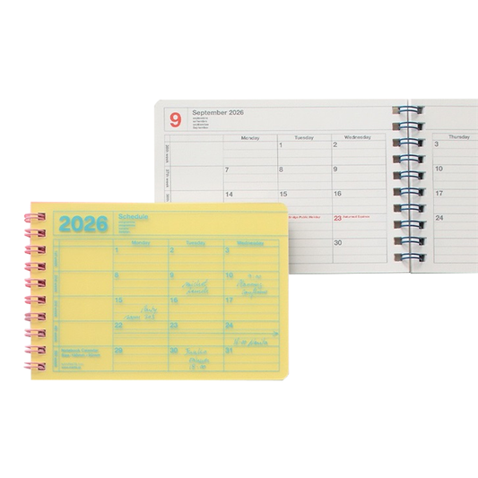 2026 Notebook Calendar XS Monthly Planner by Mark's