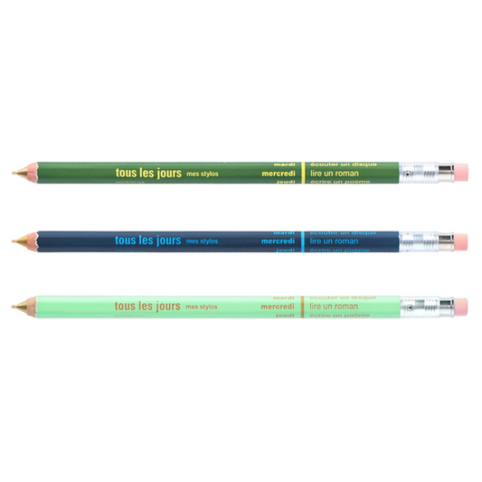Tous Les Jours Days Wooden Mechanical Pencil by Mark's