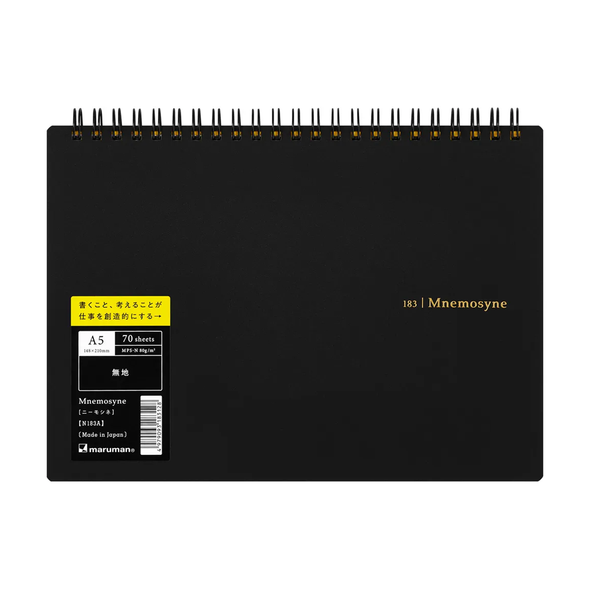 Mnemosyne 183 Notebook A5 Blank by Maruman