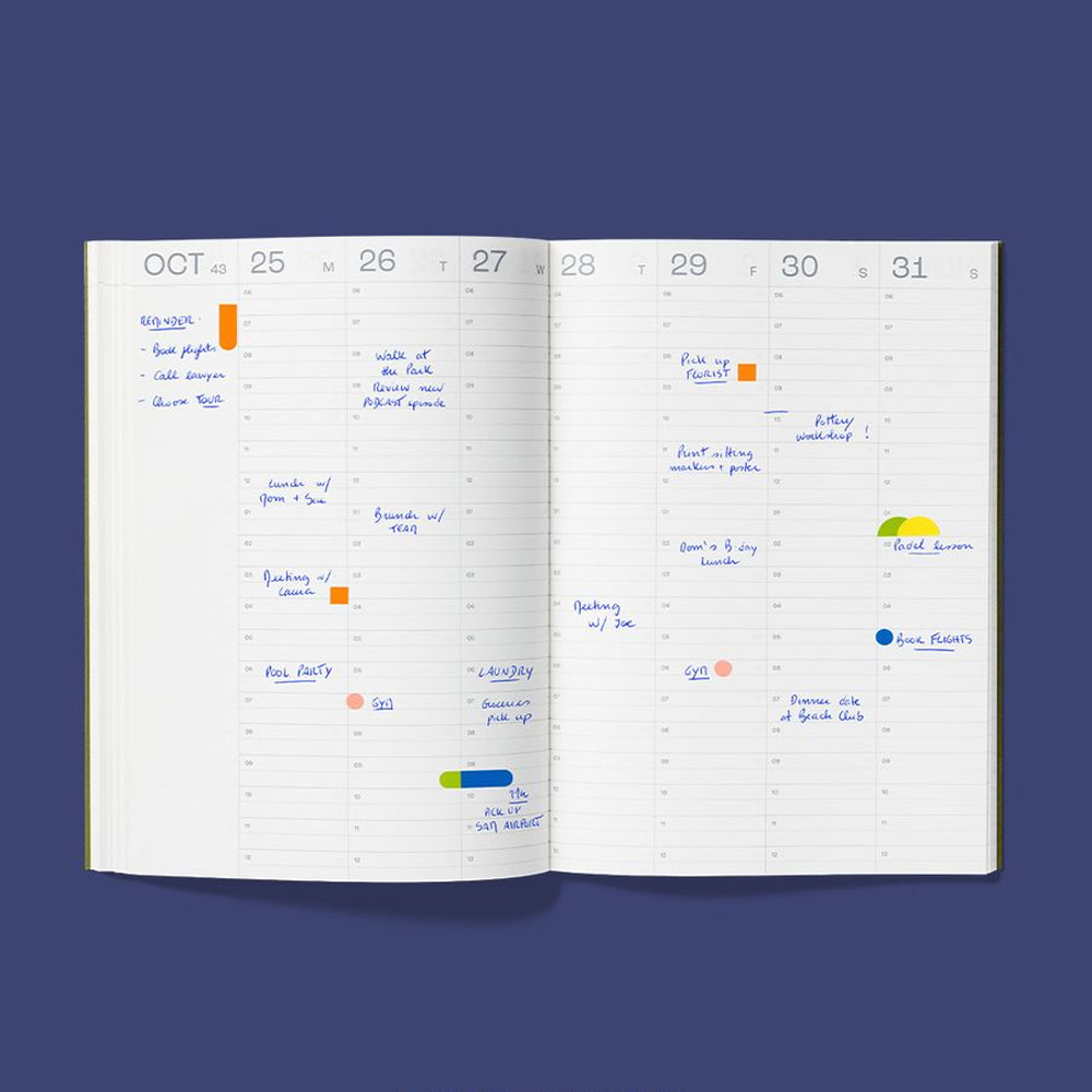 2027 Time-Block Weekly Planner by mishmash