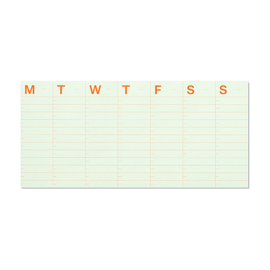 Weekly Time-block Notepad Large by mishmash