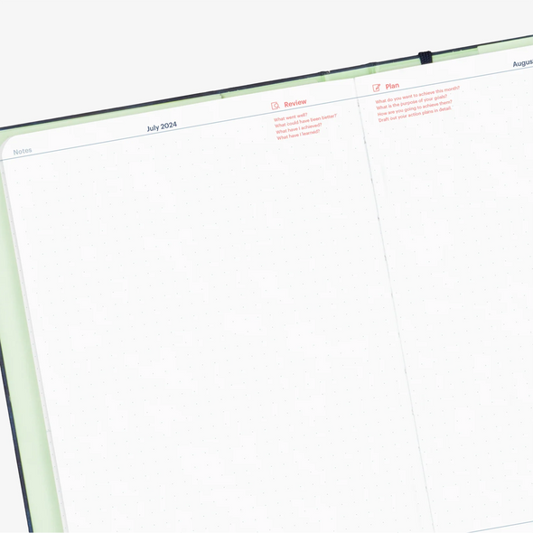 2024 Weekly & Monthly Vertical Planner by Mossery
