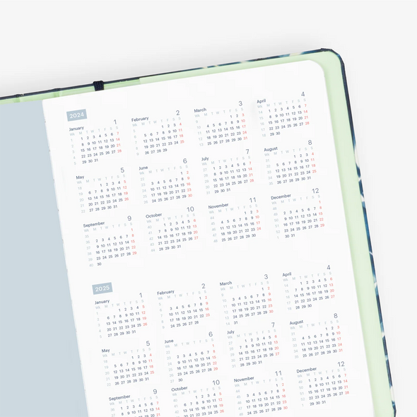 2024 Weekly & Monthly Horizontal Planner by Mossery