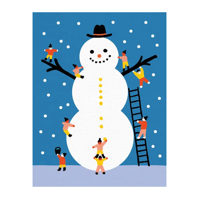 Giant Snowman Card by Paperole