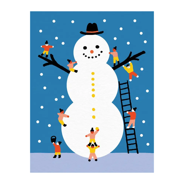 Giant Snowman Card by Paperole