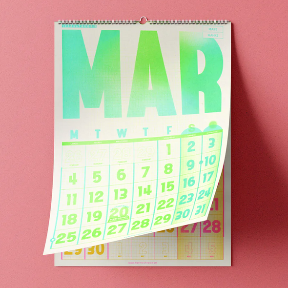 2024 Wall Calendar by Risotto
