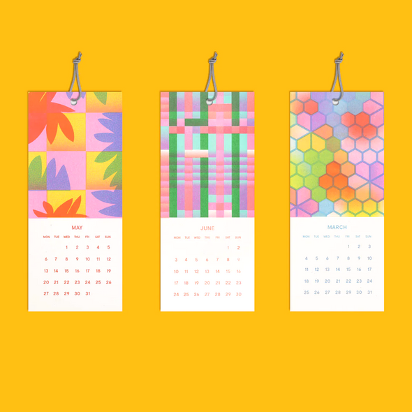2024 Mini Hanging Calendar by Risotto