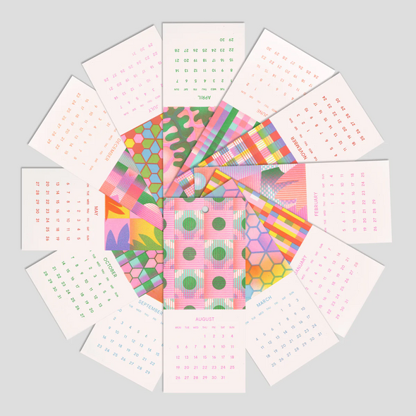 2024 Mini Hanging Calendar by Risotto