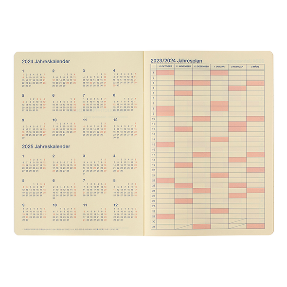 Rollbahn 2023-2024 A5 Monthly Planner by Delfonics