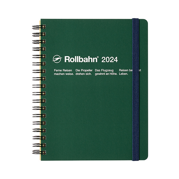 Rollbahn 2023-2024 Spiral Large (A5) Monthly Planner by Delfonics