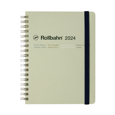 Rollbahn 2023-2024 Spiral Large (A5) Monthly Planner by Delfonics