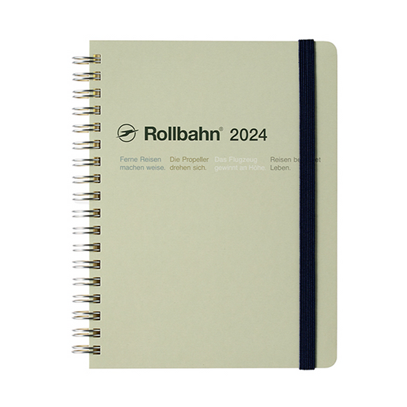 Rollbahn 2023-2024 Spiral Large (A5) Monthly Planner by Delfonics