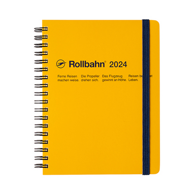 Rollbahn 2023-2024 Spiral Large (A5) Monthly Planner by Delfonics