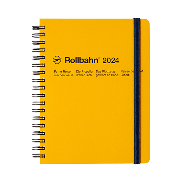 Rollbahn 2023-2024 Spiral Large (A5) Monthly Planner by Delfonics