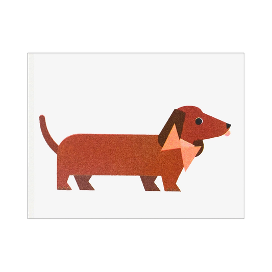 Dachshund Mini Card by Scout Editions