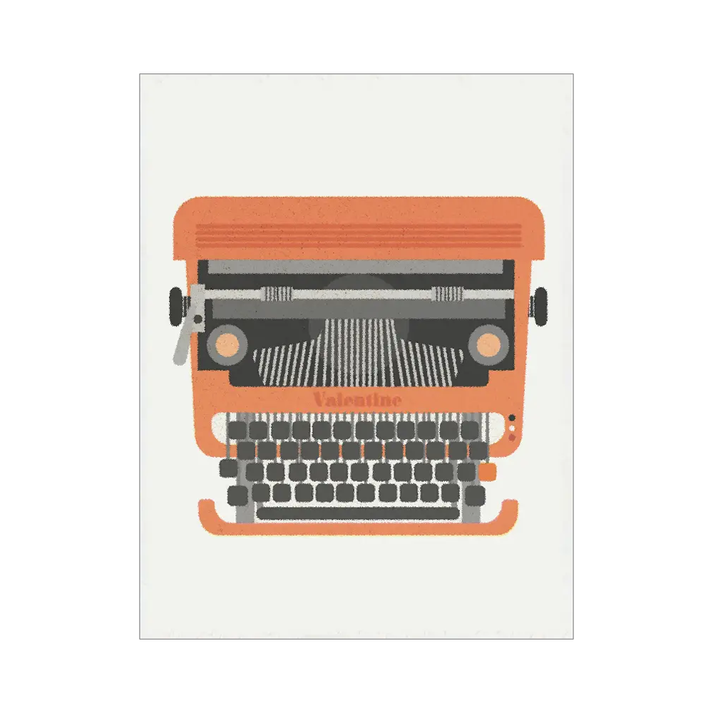 Typewriter Mini Card by Scout Editions